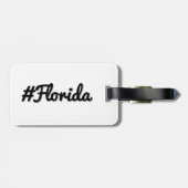 Florida FLのハッシュタグ州 ラゲッジタグ (裏面横)