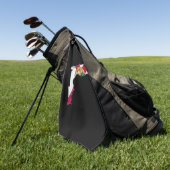 Florida flag and map ゴルフタオル (グリーン)