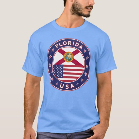 Florida, Florida t-shirt, blue Tシャツ (正面)