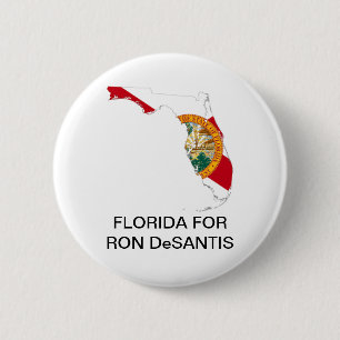 FLORIDA for Ron DeSantis GOVERNORボタン 缶バッジ