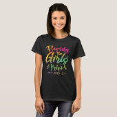 Florida Girls Trip 2023 Tie Dye Cute Girls Weekend Tシャツ (正面フル)