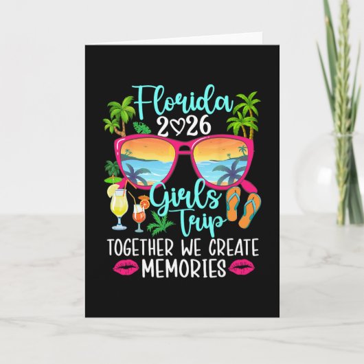 Florida Girls Trip 2026 Create Memories Florida Va カード (正面)