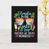 Florida Girls Trip 2026 Create Memories Florida Va カード (黄色い花)