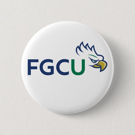 Florida Gulf Coast University Eagles 缶バッジ (正面)