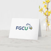 Florida Gulf Coast University Graduation カード (黄色い花)