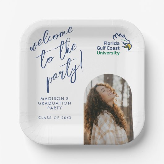 Florida Gulf Coast University Graduation ペーパープレート (正面)