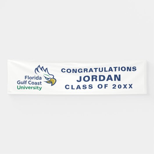 Florida Gulf Coast University Graduation 横断幕 (横)