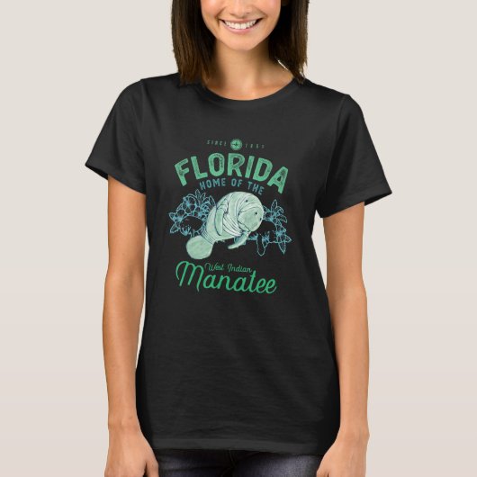 Florida Home Of The Manatee Sea Cow 1 Tシャツ (正面)
