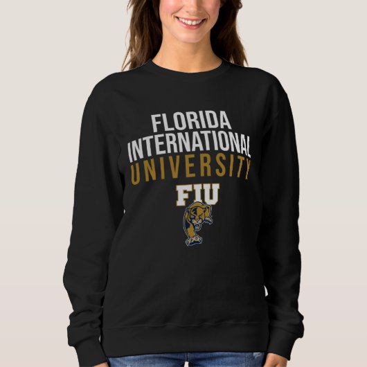 Florida International FIU Panthers Stacked スウェットシャツ (正面)
