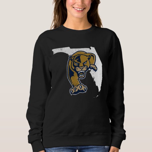 Florida International FIU Panthers State Shape スウェットシャツ (正面)