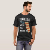 Florida Is Where Woke Goes To Die DeSantis Florida Tシャツ (正面フル)