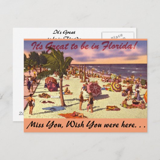 Florida, It's Great to be in ポストカード (正面/裏面)