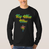 Florida Key West Vibes  Sunset Palm Trees of Key W Tシャツ (正面)