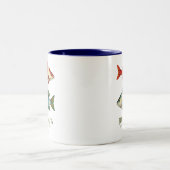 Florida Keys souvenir nautical fish Mug ツートーンマグカップ (中央)
