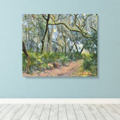Florida Lace Spanish Moss Impressionist Art キャンバスプリント (インサイチュ (ウッドフロア))