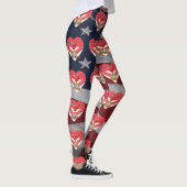 Florida Love Patriotic Flag Fun Leggings レギンス (右)