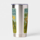 Florida Man Alligator Friend - Funny Retro Coastal 保温保冷タンブラー (右面)