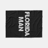 Florida Man - Funny Meme  フリースブランケット (正面(横))