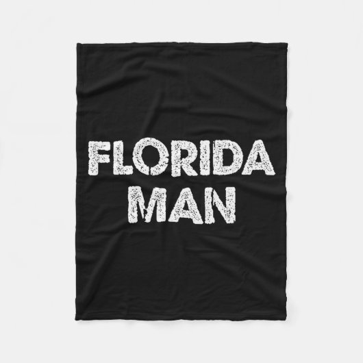 Florida Man - Funny Meme  フリースブランケット (正面)