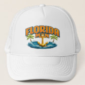 Florida Man | Graphic Print Nautical Anchor Beach キャップ (正面)