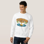 Florida Man | Graphic Print Nautical Anchor Beach スウェットシャツ (正面フル)