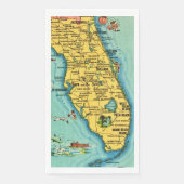  Florida Map Guest Towels (正面)