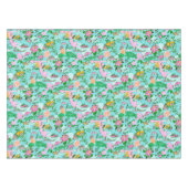 Florida Map Preppy Palm Beach Pattern Print テーブルクロス (正面(横))