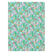 Florida Map Preppy Palm Beach Pattern Print テーブルクロス (正面)
