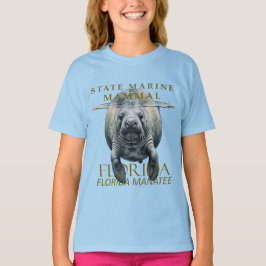 Florida Marine Mammal Florida Manatee Design Tシャツ