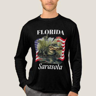Florida Men's Bella+Canvas Long Sleeve Dark トライブレンドＴシャツ