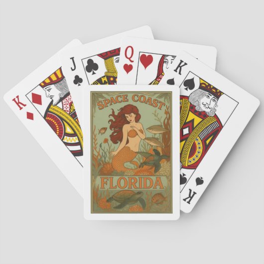 Florida Mermaid Classic Playing Cards トランプ (裏面)