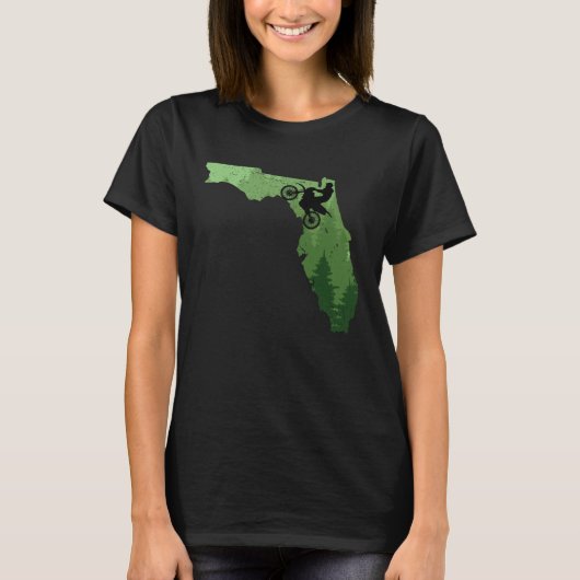Florida Motocross Bike MX Dirt Biker Floridian Dir Tシャツ (正面)