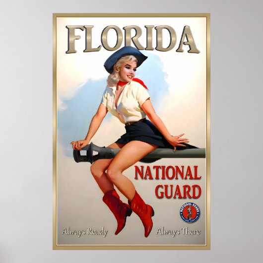 Florida National Guard Marilyn Monroe Pin U ポスター (正面)