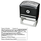 Florida Notary Acknowledgment Self Inking Stamp セルフインキングスタンプ (インサイチュ)