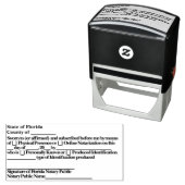 Florida Notary Jurat Self Inking Stamp セルフインキングスタンプ (インサイチュ)
