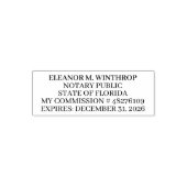 Florida Notary Public セルフインキングスタンプ (デザイン)