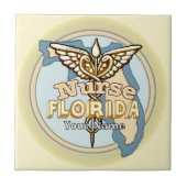 Florida Nurse Caduceus Tile タイル (正面)