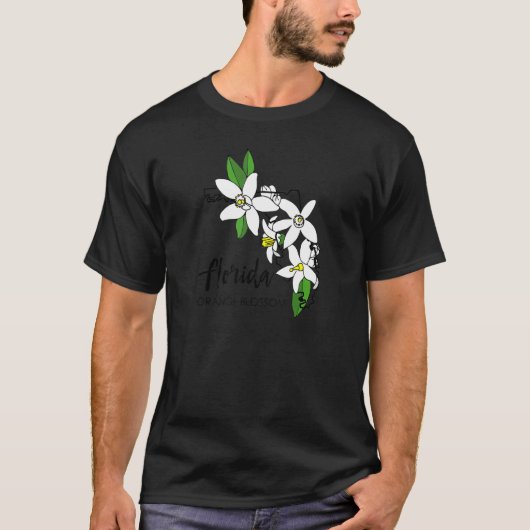 Florida Orange Blossom Flower Tシャツ (正面)
