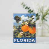 Florida Oranges Vintage Travel ポストカード (スタンド正面)