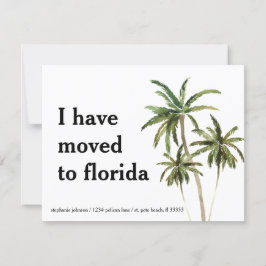 Florida Palm Treesに移動New Address 案内状