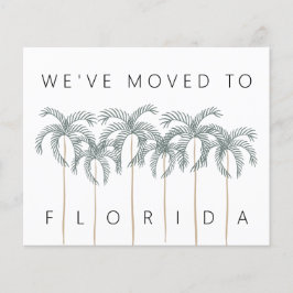 Florida Palm Treesへの予算の移動New Address Card