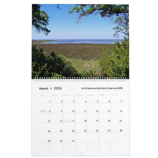 Florida Ramblings 2022 Scenic Calendar カレンダー (3月 2026)