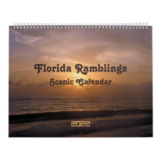 Florida Ramblings 2022 Scenic Calendar カレンダー