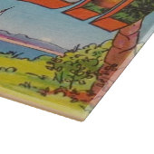 Florida  Retro Postcard カッティングボード (角)