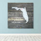 Florida Rustic Stretched Canvas Print キャンバスプリント (インサイチュ (ウッドフロア))