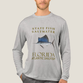 Florida Saltwater Fish Atlantic Sailfish Design トライブレンドＴシャツ