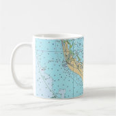  Florida - Sanibel Captiva Nautical Chart Mug コーヒーマグカップ (左)