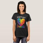 Florida Say Gay LGBTQ Pride Anti DeSantis Don t Sa Tシャツ (正面フル)