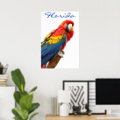 Florida Scarlet Macaw Poster ポスター (ホームオフィス)