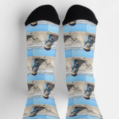 Florida Snowman - Beach Sand Sculpture Premium  ソックス (上部)